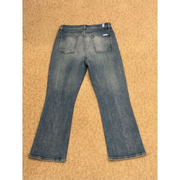 7 for All Mankind denim. Size 29. High waist and wide cropped leg. - Picture 9 of 9